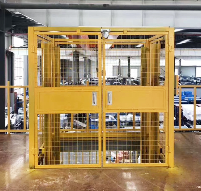 齐齐哈尔智能导轨式升降机亮相